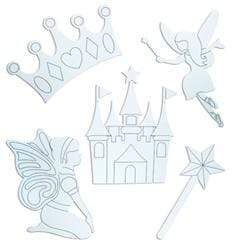 AussieSuperStore Art & Craft Essentials Colour In Shapes - Princess Colour In Shapes - Princess | Children's Craft Kits | Diy Kits 9331468046677 VCPP08